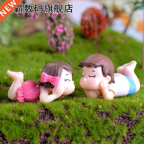 1set Mini Stool Couples Dolls Fairy Garden Miniatures Decor