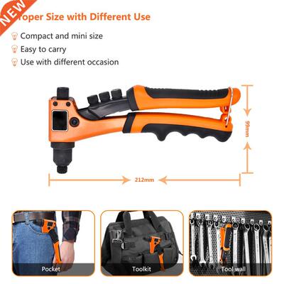 8” Hand Rivet Nut Guns Pop Riveters Manual Riveting Ri