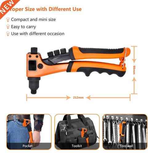 8” Hand Rivet Nut Guns Pop Riveters Manual Riveting Ri