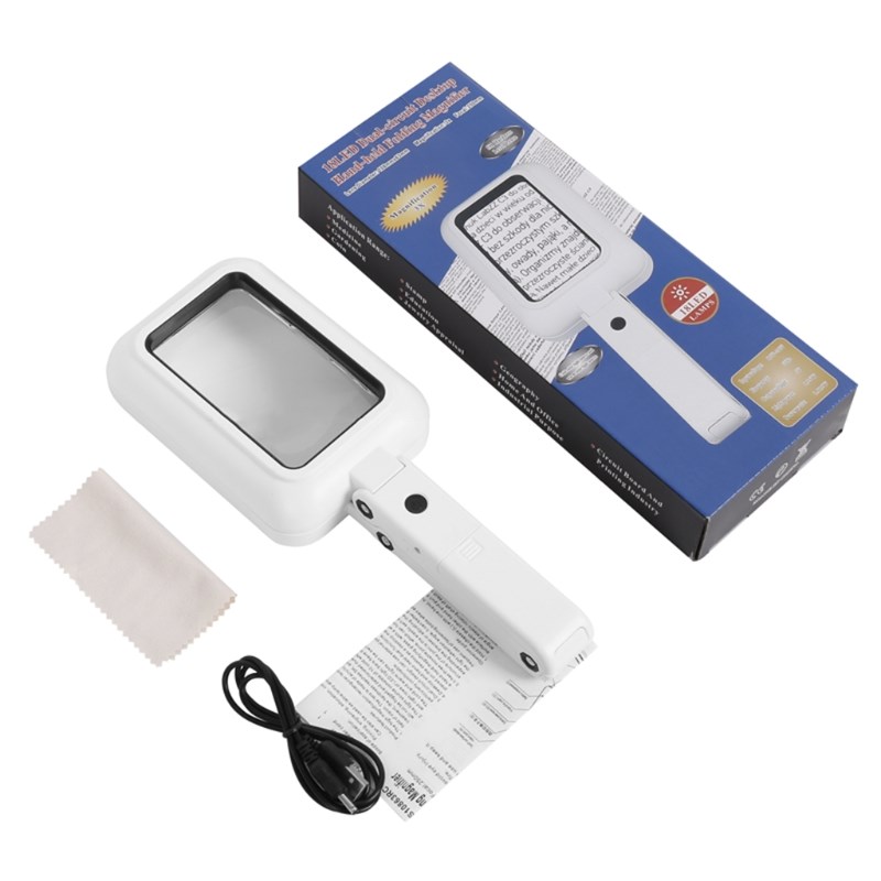 2021 New Magnify Glass 18 LED Illuminated Lighted Magnifier