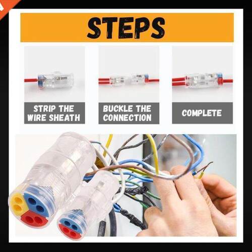 Universal Connection Terminal 10pcs Butt Type Wire Cable Con