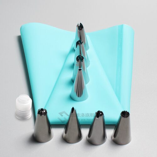 10 PCS/Set Silicone Pastry Bag Tips Kitchen  Icing Piping