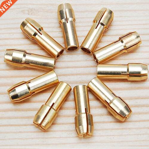10Pcs Brass Drill Chucks Collet Bits 0.5-3.2mm 4.3mm Shank