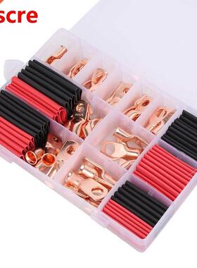 100pcs AWG Brass Ring Lug Terminal Wire Cable Crimp Connecto