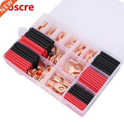 100pcs AWG Brass Ring Lug Terminal Wire Cable Crimp Connecto