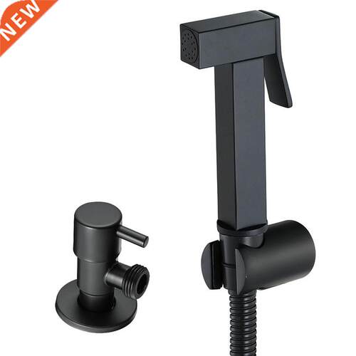 Black Bidet Faucet Washer Stainless Steel Single Cold Higien