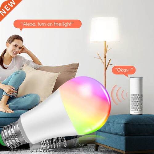 WIFI Bulb Smart Light Bluetooth APP Control E27 LED Lamp RGB