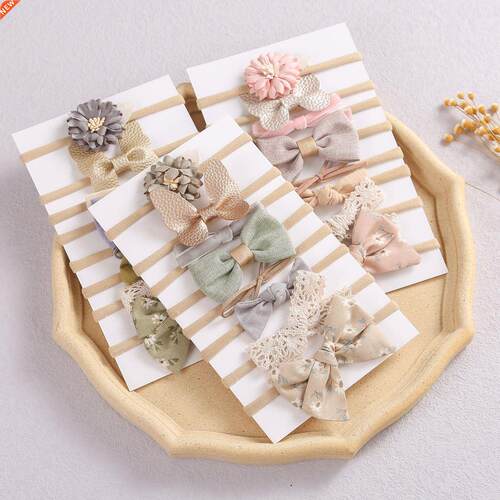 8pcs/set Flower Baby Headband Colorful Bow Hairband for Baby