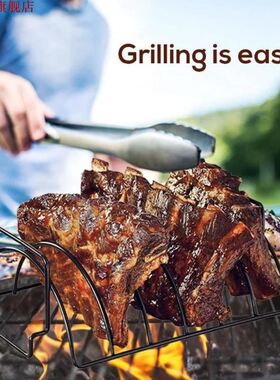 BBQ grill Roasting Rib Rack Stainless Steel Non-Stick Roast
