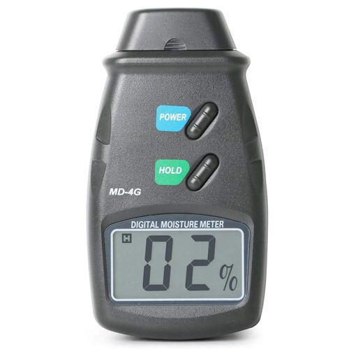 Damp Meter and Carry Case - 2 Pin Moisture Tester for Wood,