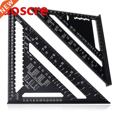 7/12Inch Aluminium Triangular Measuring Ruler Woodworking Ca
