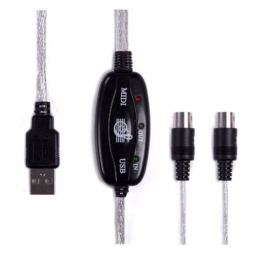 SB to MIDI Cable PC to Synthesizer Microphone Keyboard Instr