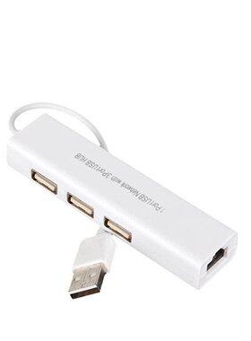 Professional USB To RJ45 3 Ports USB 2.0 Ethernet RJ45 Wired