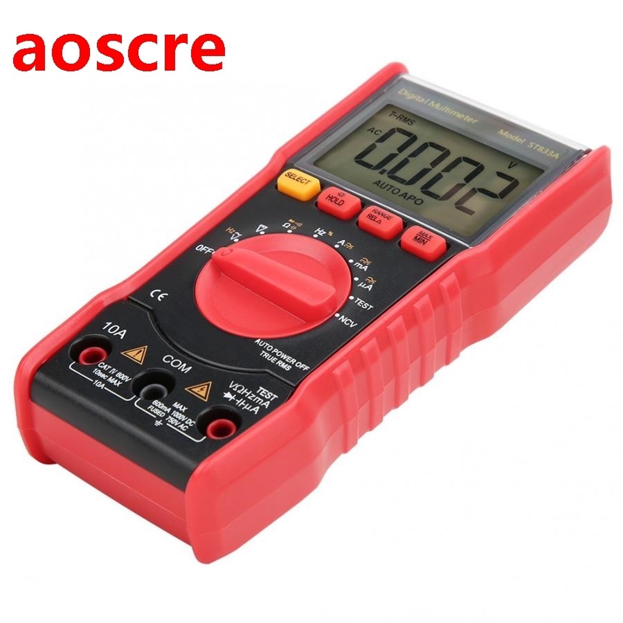 ST833A LCD Digital Multimeter Portable DC AC Voltage Diode N