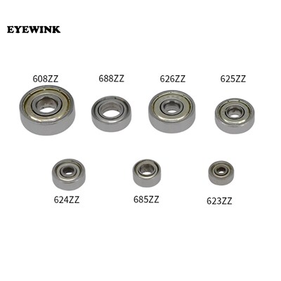 10PCS ABEC-7 Flange Ball Bearing 608zz 623zz 624zz 625zz 635