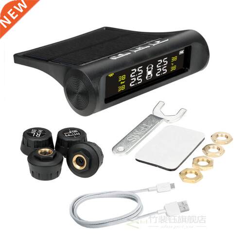 Car Tire Pressure Sensor Temperature Warning Fuel Save Car T