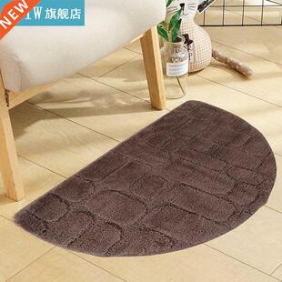 Half Round Shape Super Absorbs Non Slip Floor Mat for Front