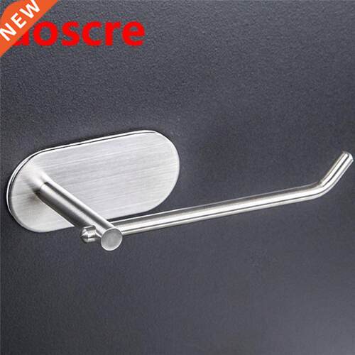 Stainless Steel rushed Toilet Paper Holder 3M Self-adhesive