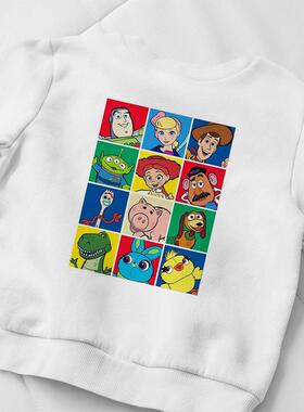 Toy Story Kids Sweatshirt Comfy White Exquisite Tops Clothe