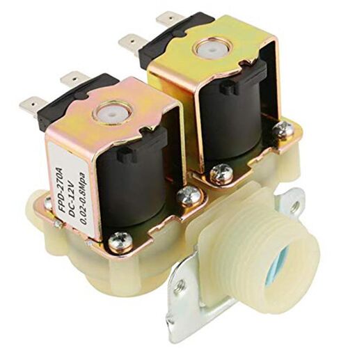 DN20 G3/4 DC 12V Dual Head Electric Water Inlet Solenoid Val
