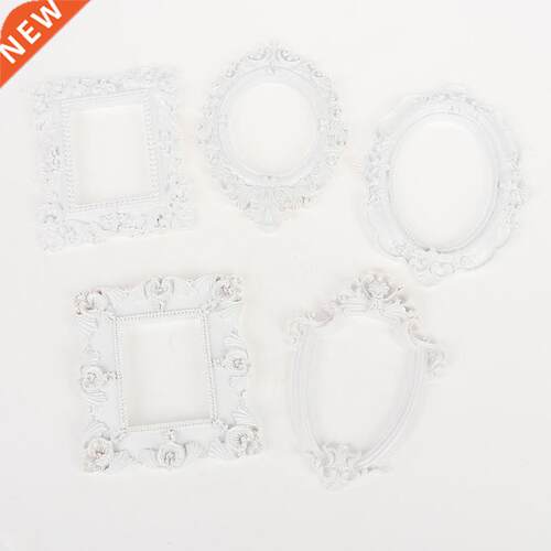 1pc White Retro Photo Frame Manicure Cosmetics European Orna