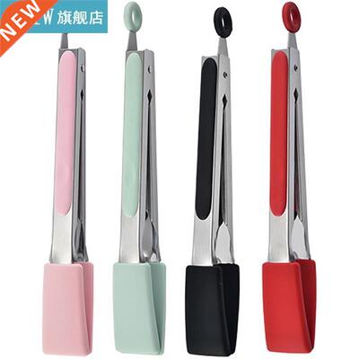 1pc Kitchen Tong Stainless Steel Nonstick Food Tong