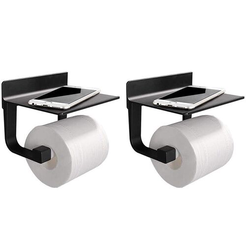 Self Adhesive Toilet Roll Holder No Drilling Space Aluminium