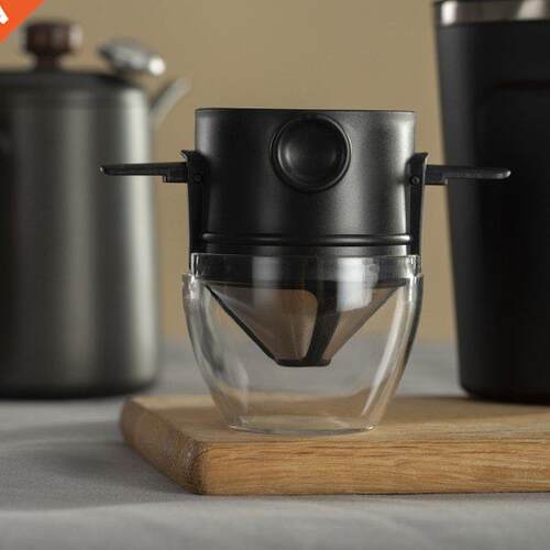 Reusable Stand Coffee Dripper With Filter Cup Coffee Filter