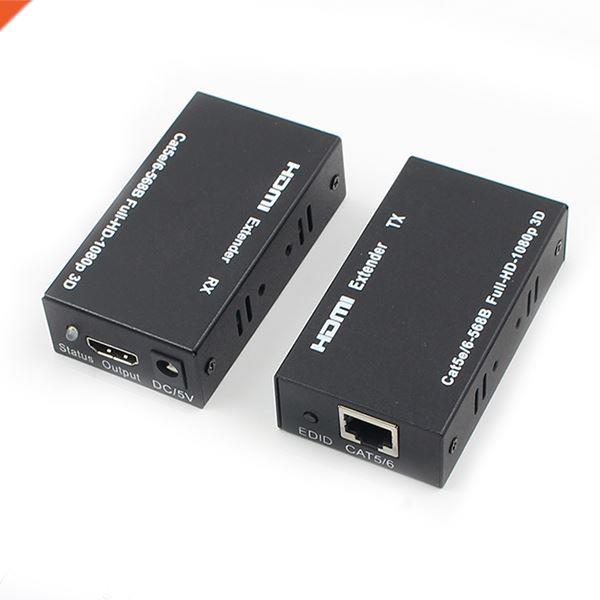 HDMI LAN Extender Repeater Over Single Cat5E/6 RJ45-EU Plug