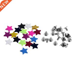 20pcs 12mm Colorful DIY Five-pointed Rivets Screws Handicraf