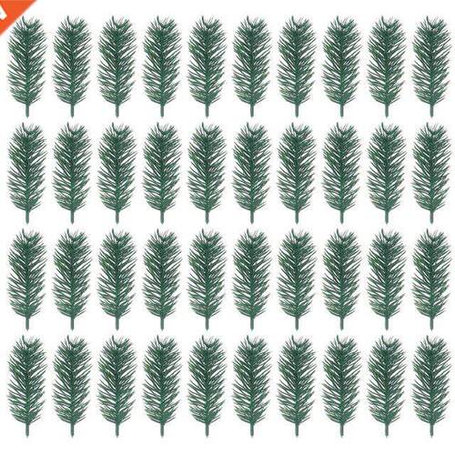 20PCS Artificial Plastic Green Pine Plants Branches Wedding