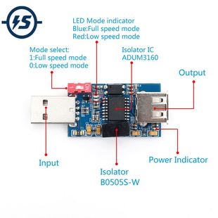 ADUM3160 B0505S 1W 1500V USB to USB Voltage Isolator Module