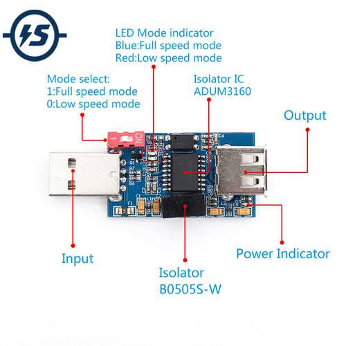 ADUM3160 B0505S 1W 1500V USB to USB Voltage Isolator Module