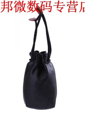 S Maat PU Leer Lens Opbergtas Organisator Tas Accessoire SLR