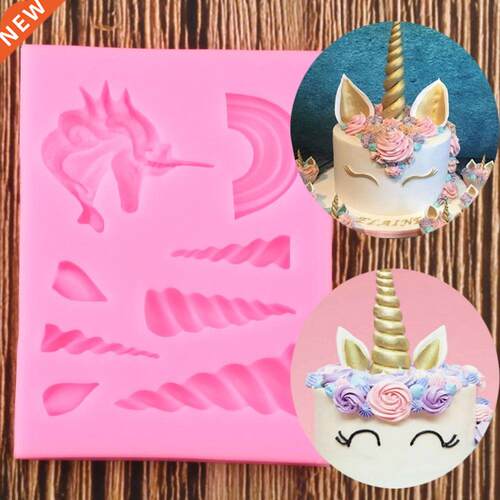 Unicorn Cloud Horn Ear Silicone Mold Baby Birthday Party