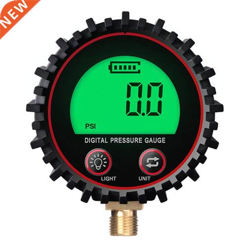 Dial Size Digital Air Pressure Gauge w/ 1/4''