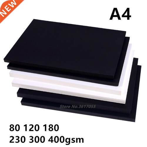 New 80-400gsm High Quality A4 lack White Krt Paper DIY Ha