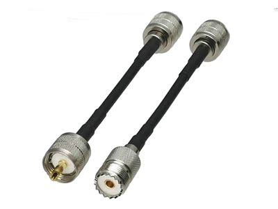 RG58 UHF PL259 Male plug to UHF PL259 Male UHF SO239 Femal