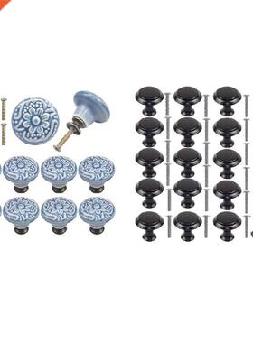20 Pcs Cupboard Knobs Cabinet Door Knobs(With Screws), 10 Pc