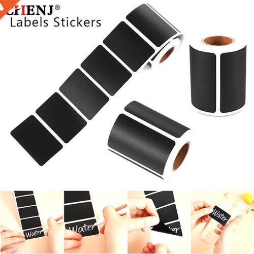 120Pcs/Roll Waterproof Chalkboard Kitchen Spice Label Sticke