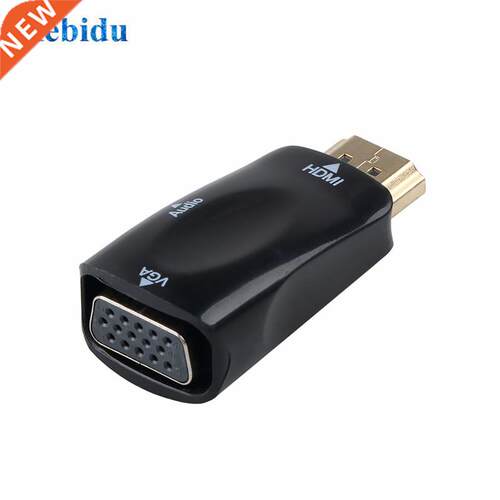 KEBDIU Male to Female HDMI to VGA Adapter HD 1080P with Aud