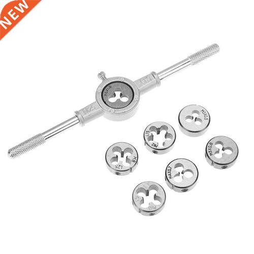 8pcs Thread Cutting Set Tap and Die Set Wrench Metric Circul