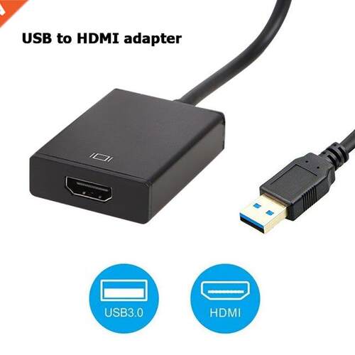 HD 1080P USB 3.0 To HDMI-Compatible Adapter External Graphic