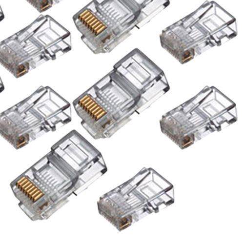 RJ45 Connector Cable CAT5 Crimp Ends Plug x 100