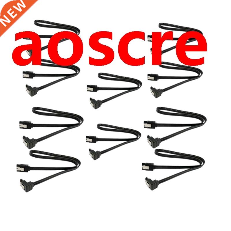 10 Piece Sata 3.0 Cable Sata Iii 6Gb/S Right Angle 90 Degree