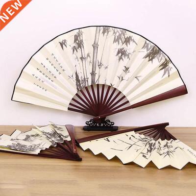 1Pc Retro Folding Silk Fan Chinese Style Decorative Men Pock