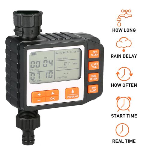 3 Separate Programs Water Timer 3in Large Screen IP65 Waterp
