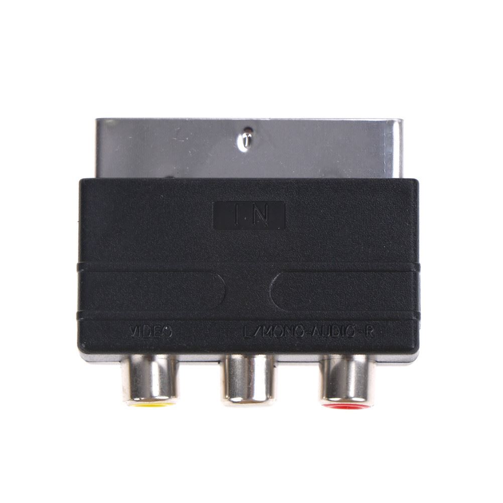 Scart to 3 RCA S-Video Adapter Composite RCA Phono Adaptor C
