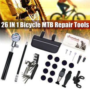 Upgrade 26 In 1 Bicycle Repair Tool Kit Mountain Bike Punctu