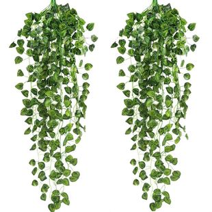 2Pcs Artificial Ivy Garland Fake Hanging Vine Plants Faux Fo